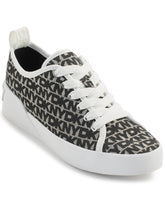 DKNY Women's Mar Sneaker, Wht/Black, 6.5